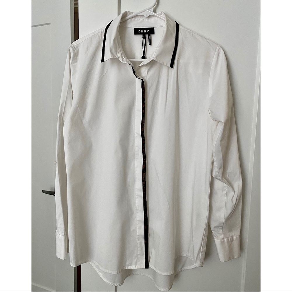 DKNY white blouse